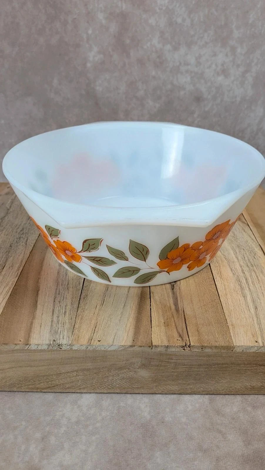 Gran plato Arcopal flores naranja – photo 3